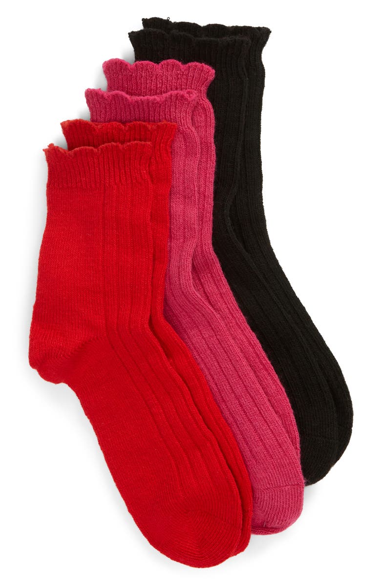 UGG<sup>®</sup> Assorted 3-Pack Crew Socks, Main, color, 