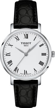 Tissot Everytime Desire Leather Strap Watch, 34mm