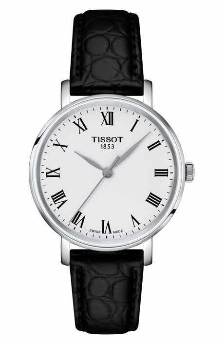 Tissot Everytime Desire Leather Strap Watch, 34mm