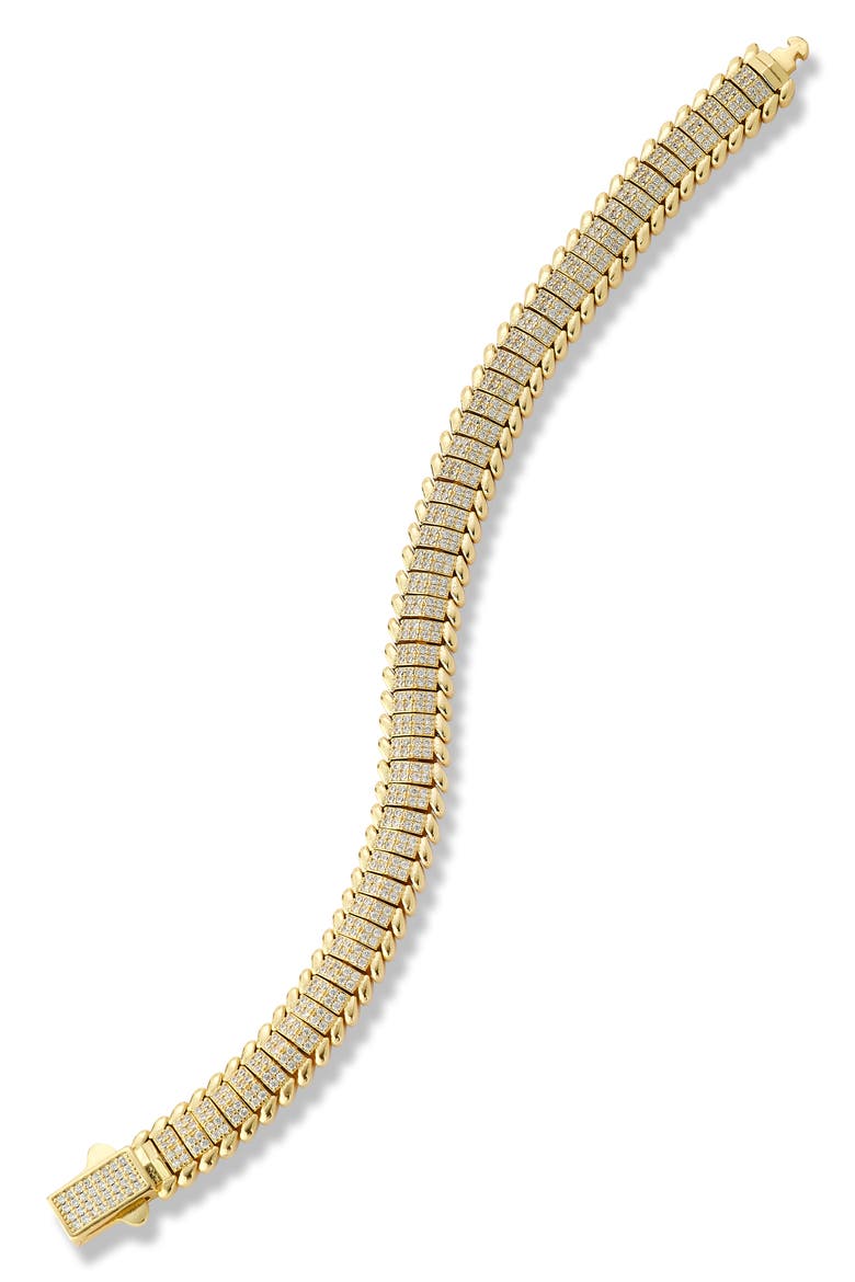 Cubic Zirconia Tennis Bracelet, Alternate, color, GOLD