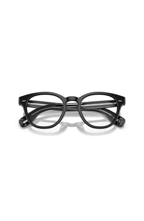 Oliver Peoples 50mm Round Optical Glasses In Black