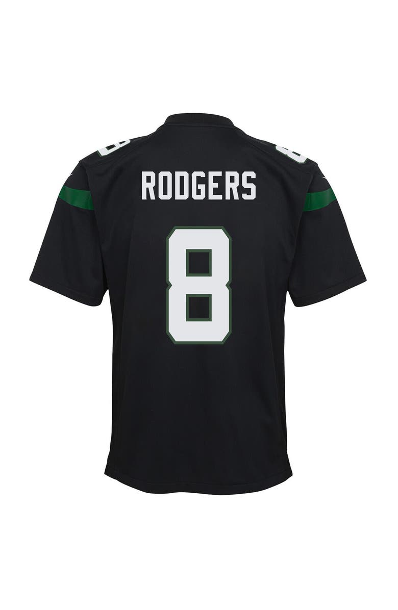 Nike Youth Nike Aaron Rodgers Black New York Jets Game Jersey, Alternate, color, 