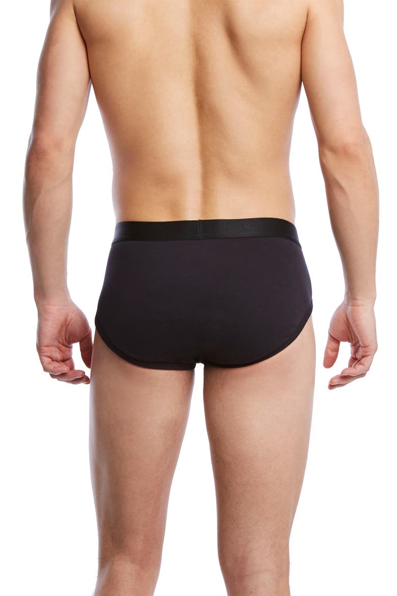 Pima Cotton Contour Pouch Briefs, Alternate, color, BLACK/ BLACK/ BLACK