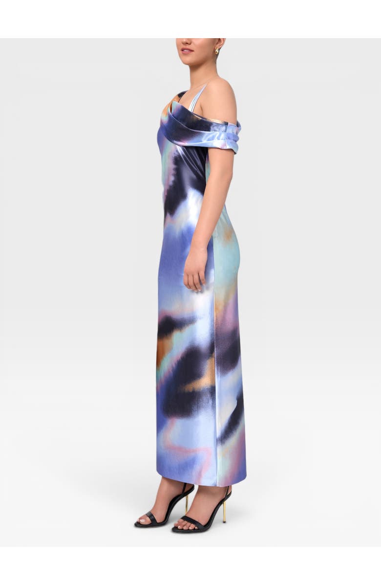 RACHEL Rachel Roy Delphina Draped Neck Maxi Dress, Alternate, color, Medium Purple