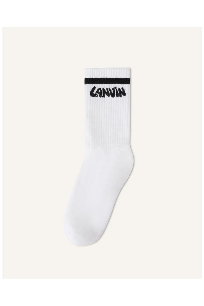 Cotton Socks, Main, color, White