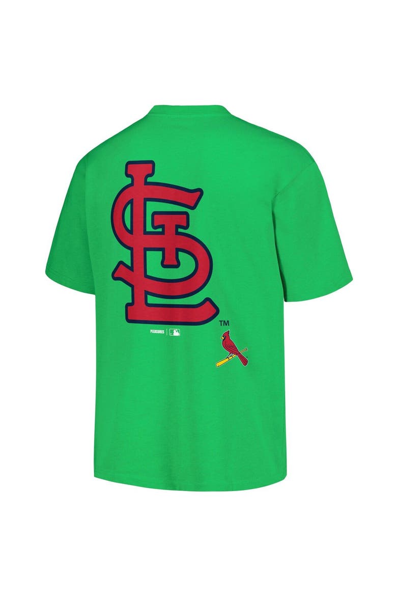 Men's PLEASURES  Green St. Louis Cardinals Ballpark T-Shirt, Alternate, color, Green