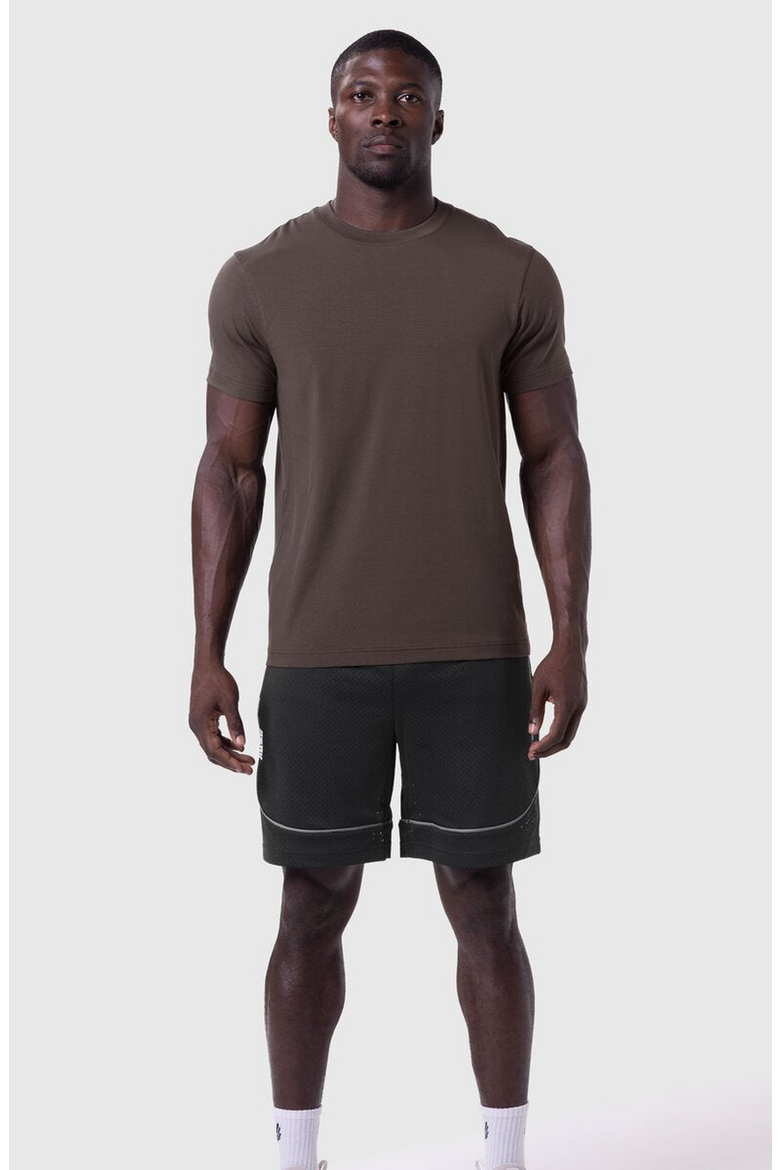 Supima Essential Tee, Alternate, color, Dark Earth