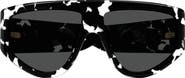Bottega Veneta 59mm Polarized Gradient Shield Sunglasses