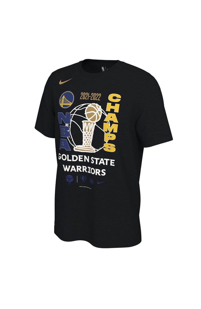 Nike Men's Nike Black Golden State Warriors 2022 NBA Finals Champions Locker Room T-Shirt, Alternate, color, 