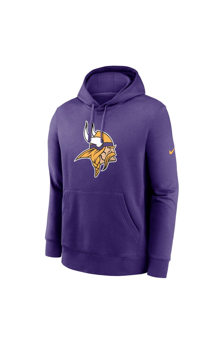Nike Men's Nike Purple Minnesota Vikings Club Logo Pullover Hoodie, Alternate, color, Purple