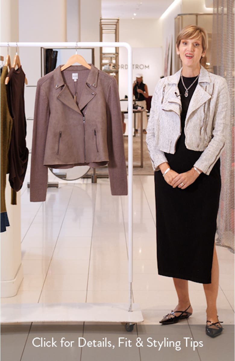 Mixed Media Moto Jacket, sales video thumbnail