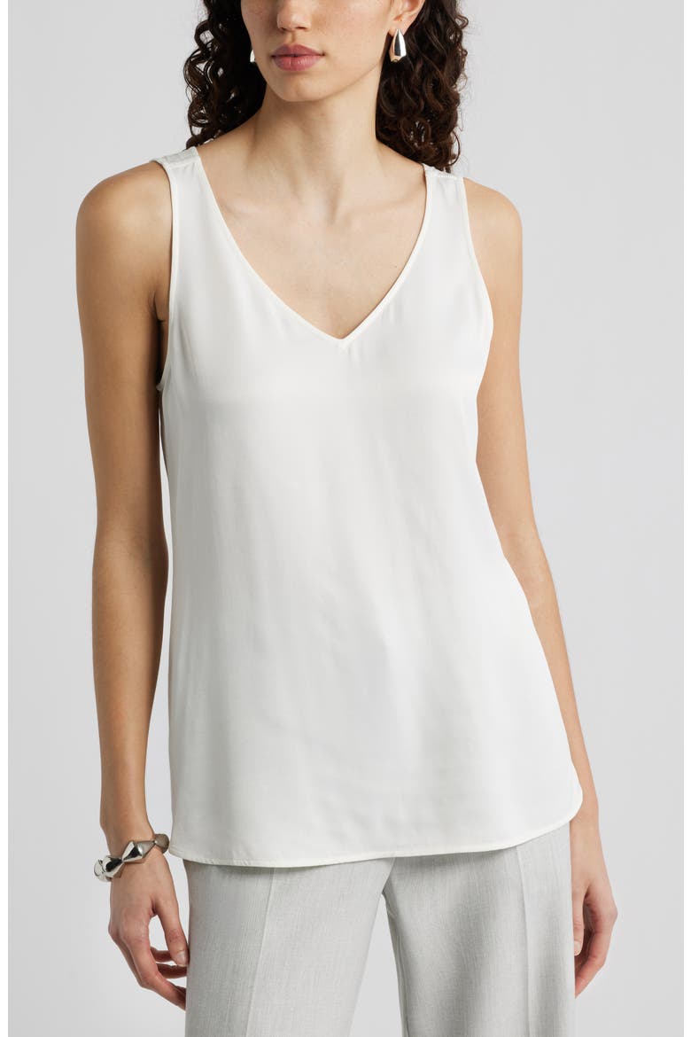 Satin Shell Top, Main, color, IVORY TOFU