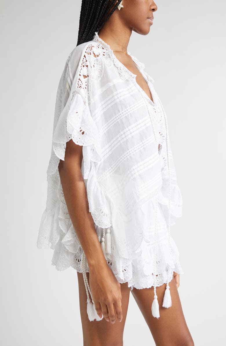 Isabel Marant Étoile Payton Cotton Eyelet Top, Alternate, color, White