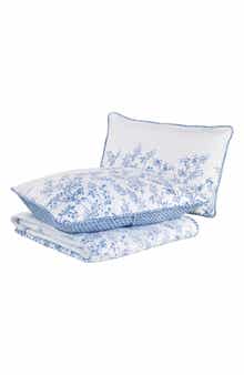 Laura Ashley Flora Twin Quilt & Sham Set