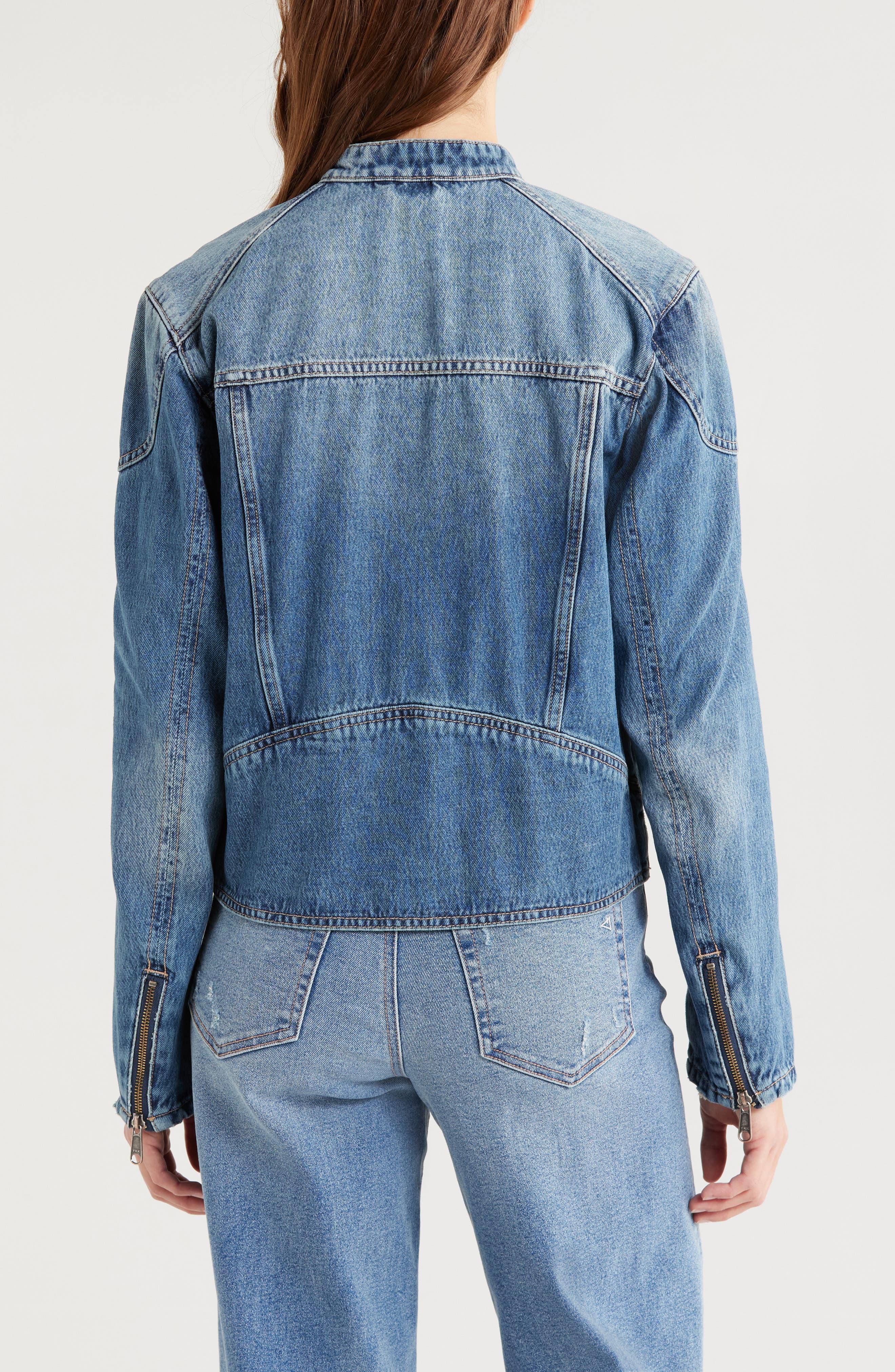 Denim Moto Jacket - image 2