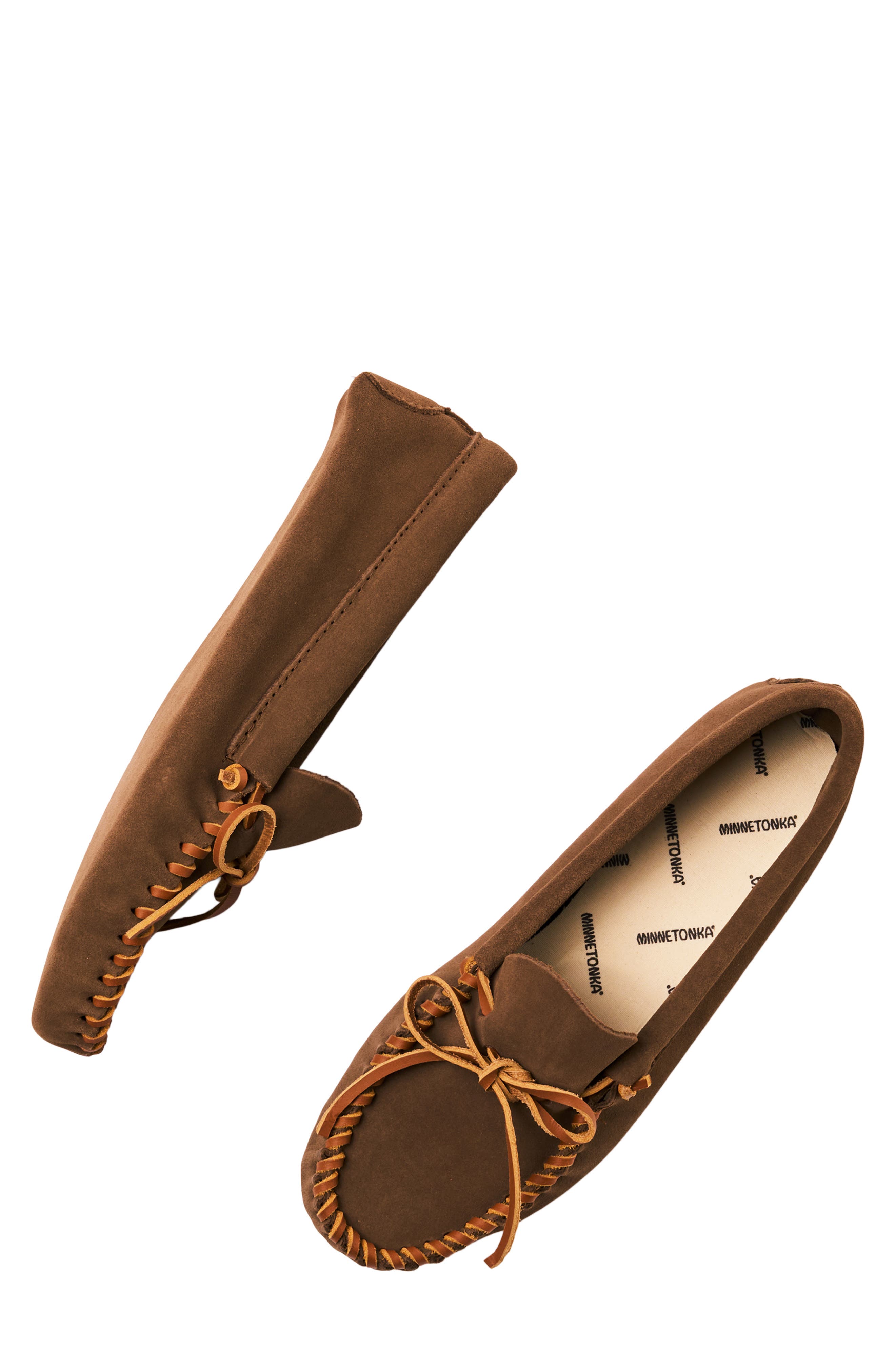 Minnetonka Softsole Loafer, Alternate, color, Autumn Brown