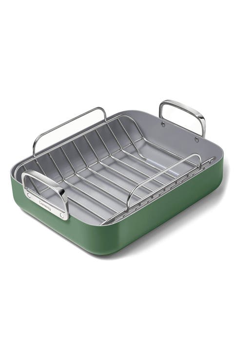 Ceramic Nonstick Roasting Pan & Wire Rack