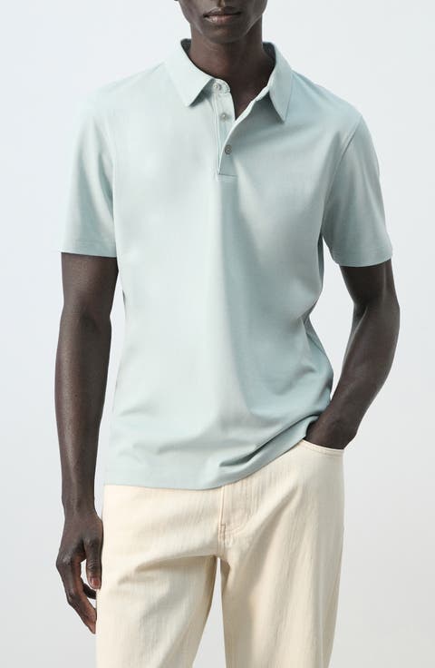 Slim Fit Stretch Cotton Blend Piqué Polo