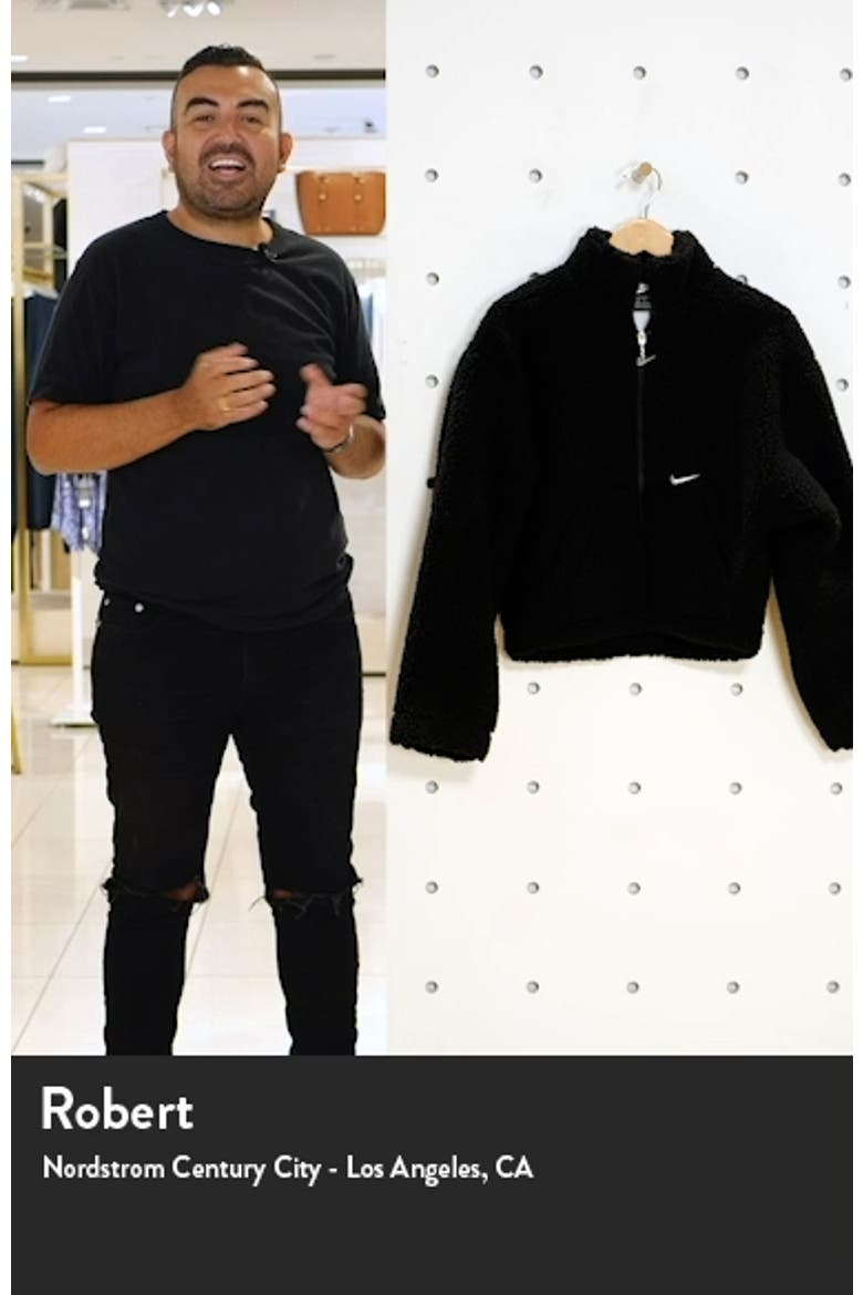 Swoosh Faux Fur Jacket video