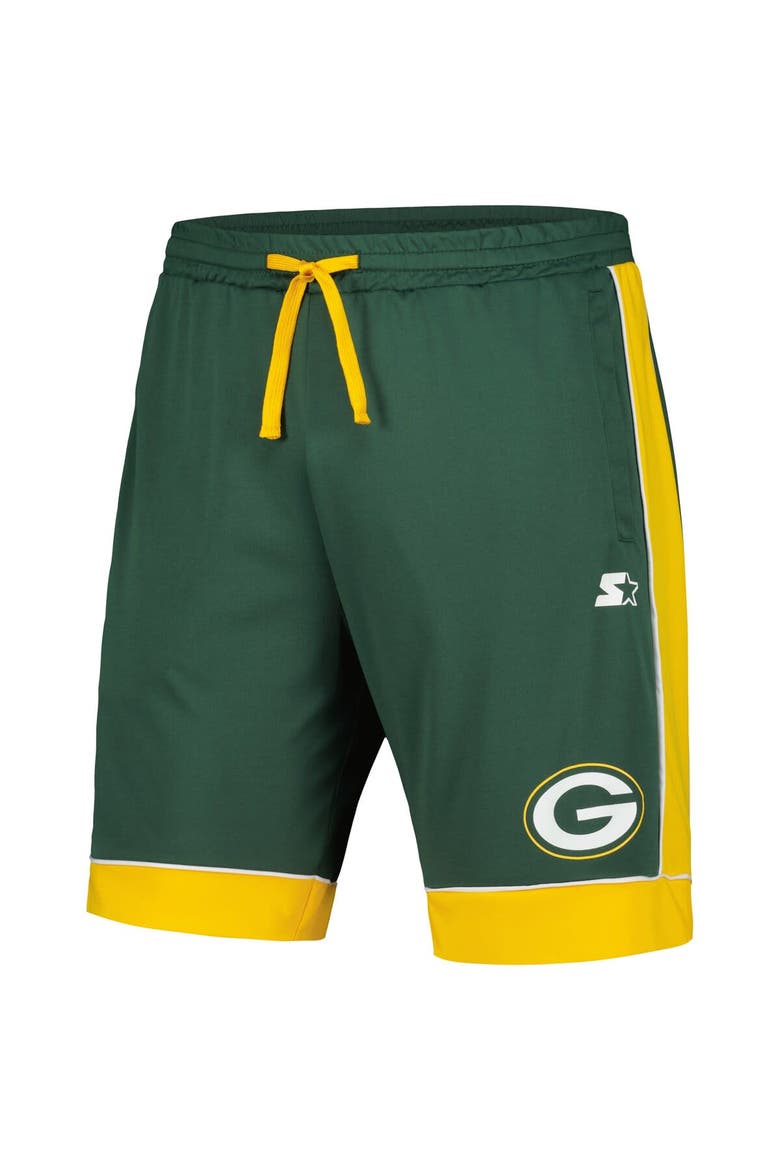 Men's Starter Green/Gold Green Bay Packers Fan Favorite Fashion Shorts, Alternate, color, Green