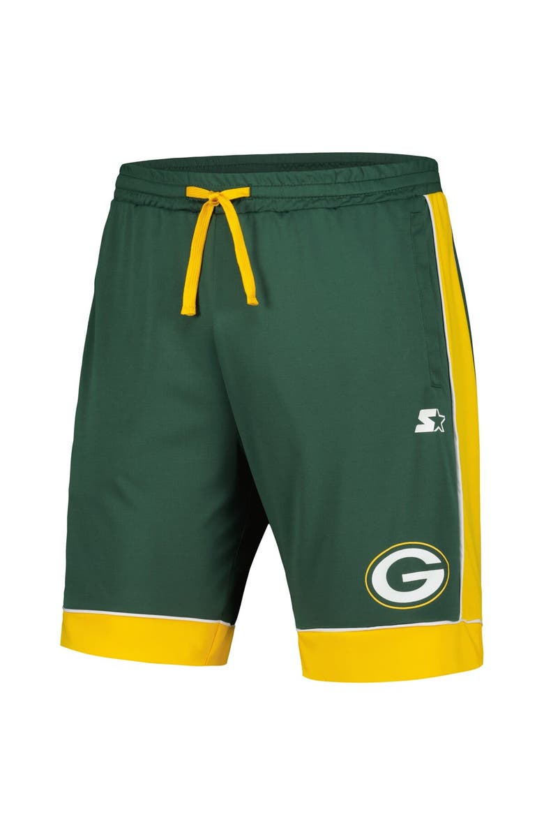 STARTER Men's Starter Green/Gold Green Bay Packers Fan Favorite Fashion Shorts, Alternate, color, Green