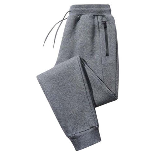 Benben Mens Ultra Soft Singe Pack Dual Zipper Jogger In Gray