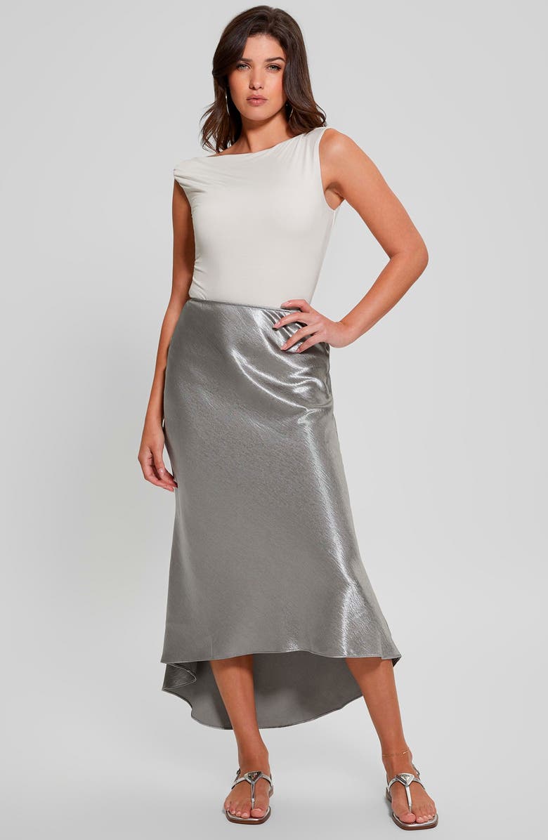 GUESS Rita Twisted One-Shoulder Knit Top, Alternate, color, 