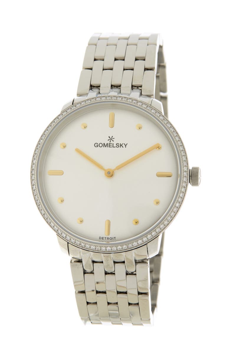 GOMELSKY BY SHINOLA Women's The Lois Diamond Bracelet Watch, 36mm - 0.39 ctw, Main, color,