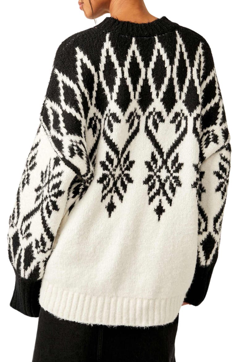 Fireside Tunic Sweater, Alternate, color, IVORY
