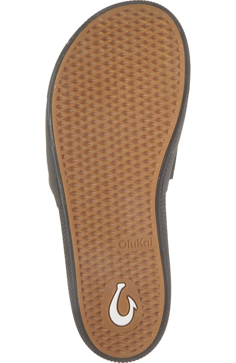 OluKai Ulele Water Resistant Slide Sandal, Alternate, color, Black / Black