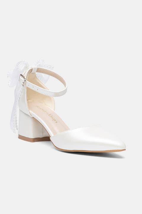 Rosavelle Pointed Toe Block Heel Bridal Sandal