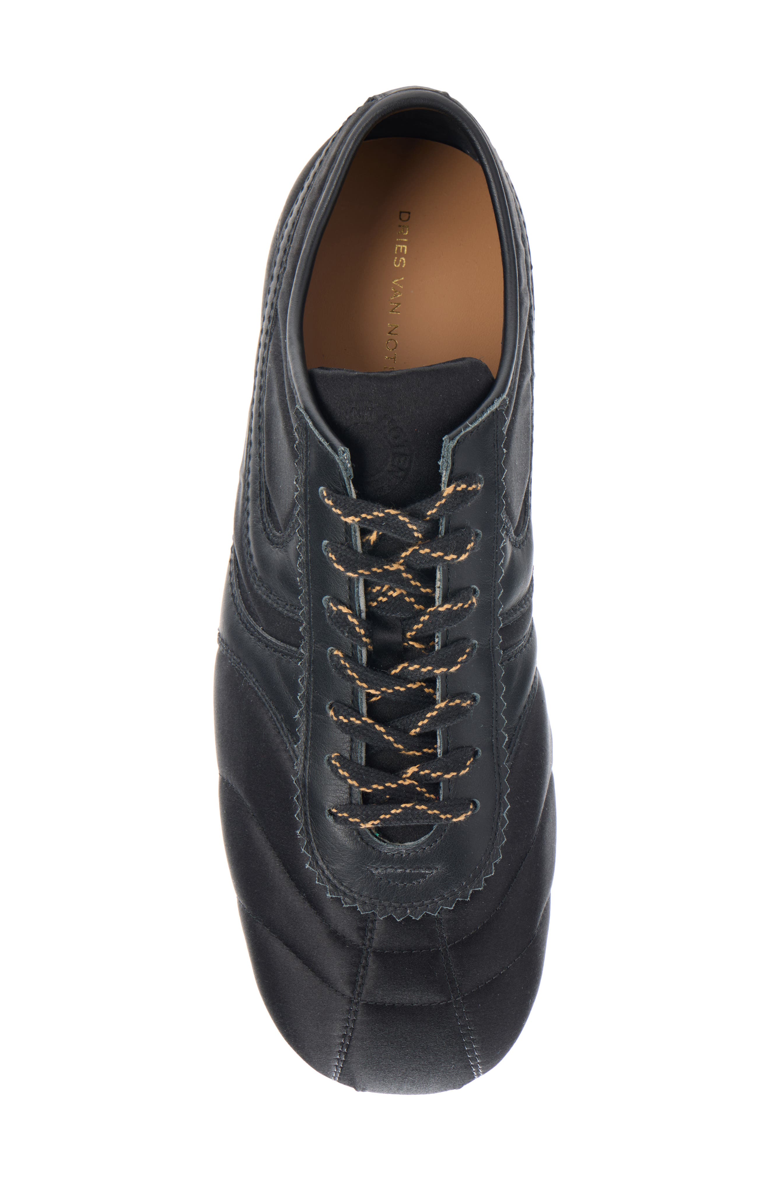 Dries Van Noten Quilted Low Top Sneaker, Alternate, color, Black 900