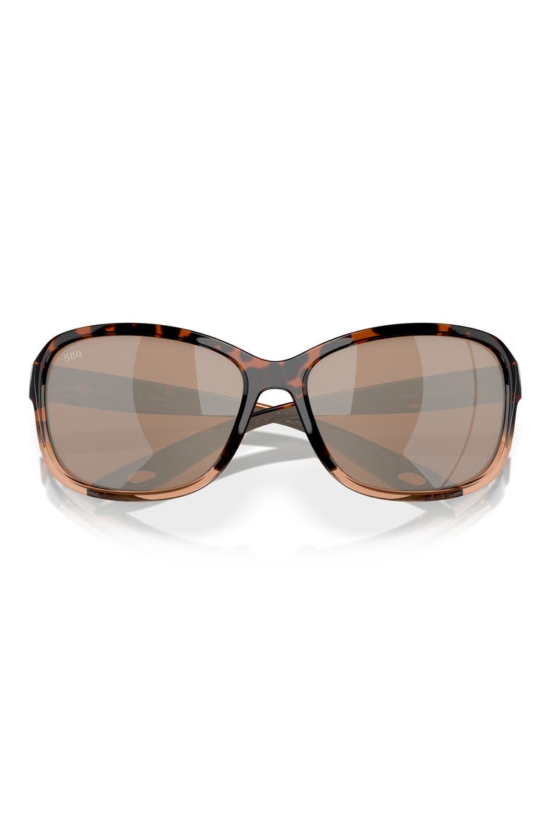 Seadrift 60mm Polarized Square Sunglasses, Alternate, color, COPPER