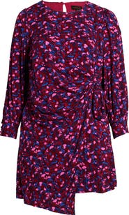SUGARLIPS Turma Abstract Willy Wrap Minidress