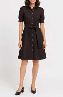 Denim Short Sleeve Shirtdress