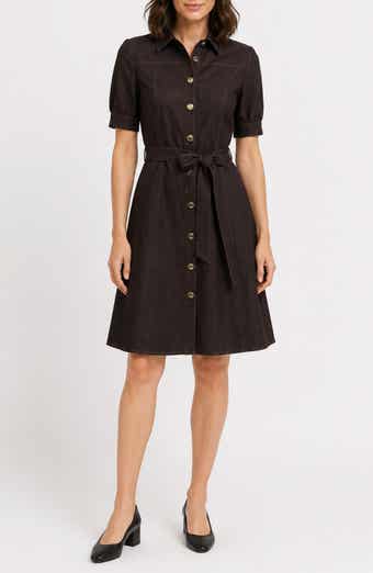 Denim Short Sleeve Shirtdress