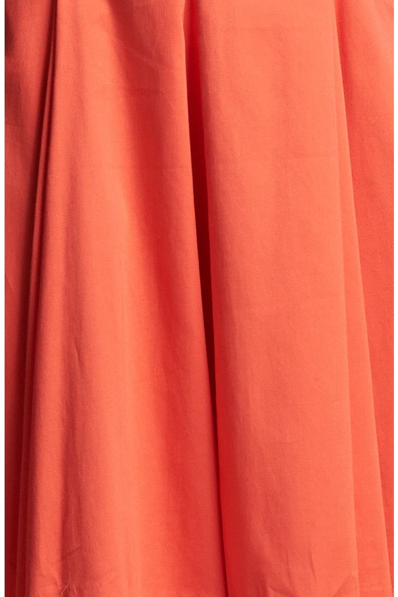 Fit & Flare Halter Dress, Alternate, color, CORAL