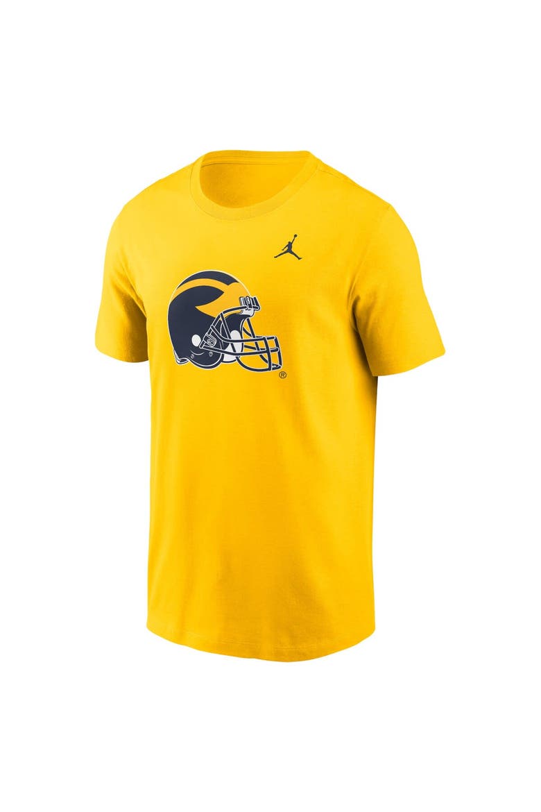 Men's Jordan Brand Maize Michigan Wolverines Primetime Evergreen Alternate Logo T-Shirt, Alternate, color, Maize