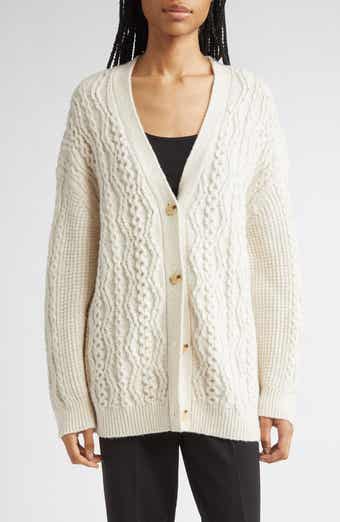 Vince Mixed Stitch Wool & Cashmere Blend Cardigan