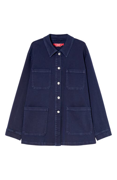 Shop Marina Rinaldi Jimco Denim Chore Jacket In China Blue