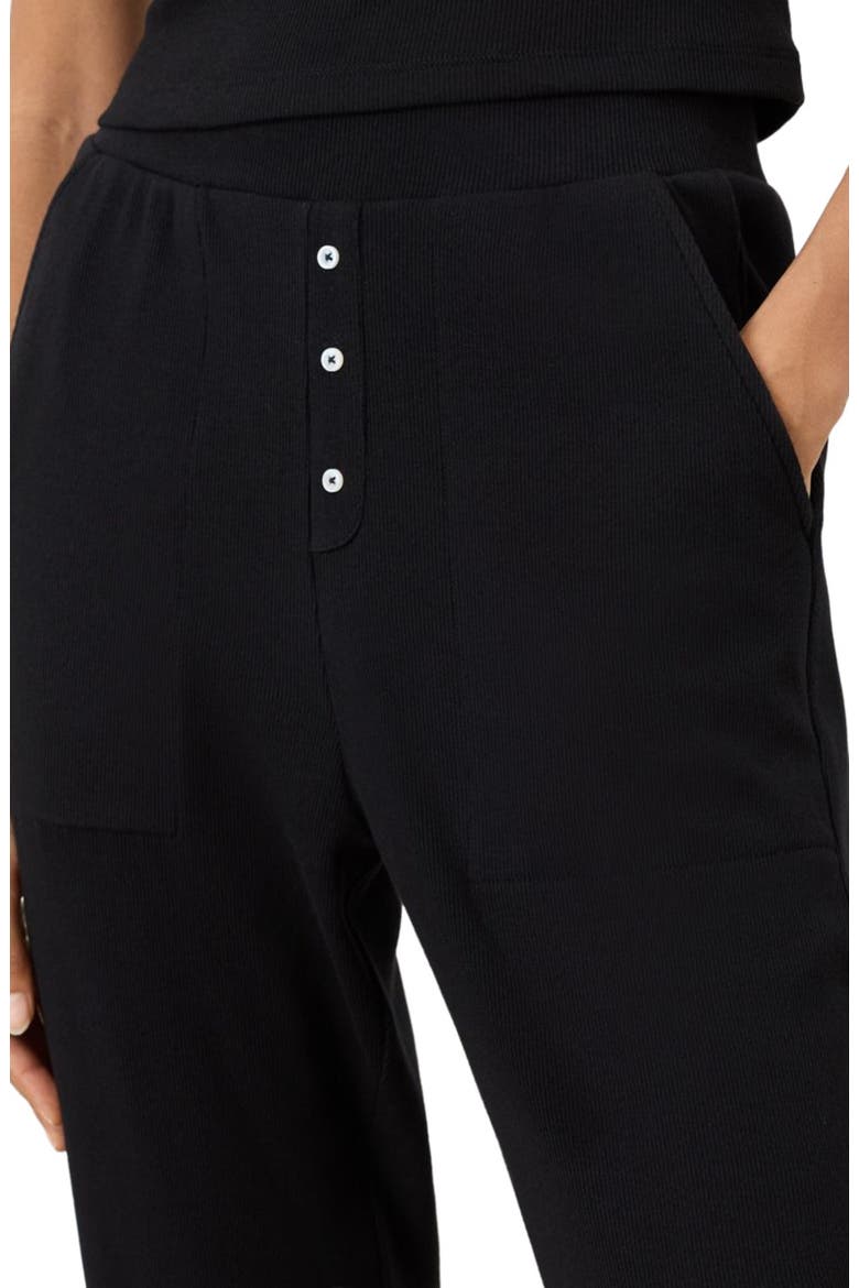 Dream Rib Jogger Made with Organic Cotton, Alternate, color, Black
