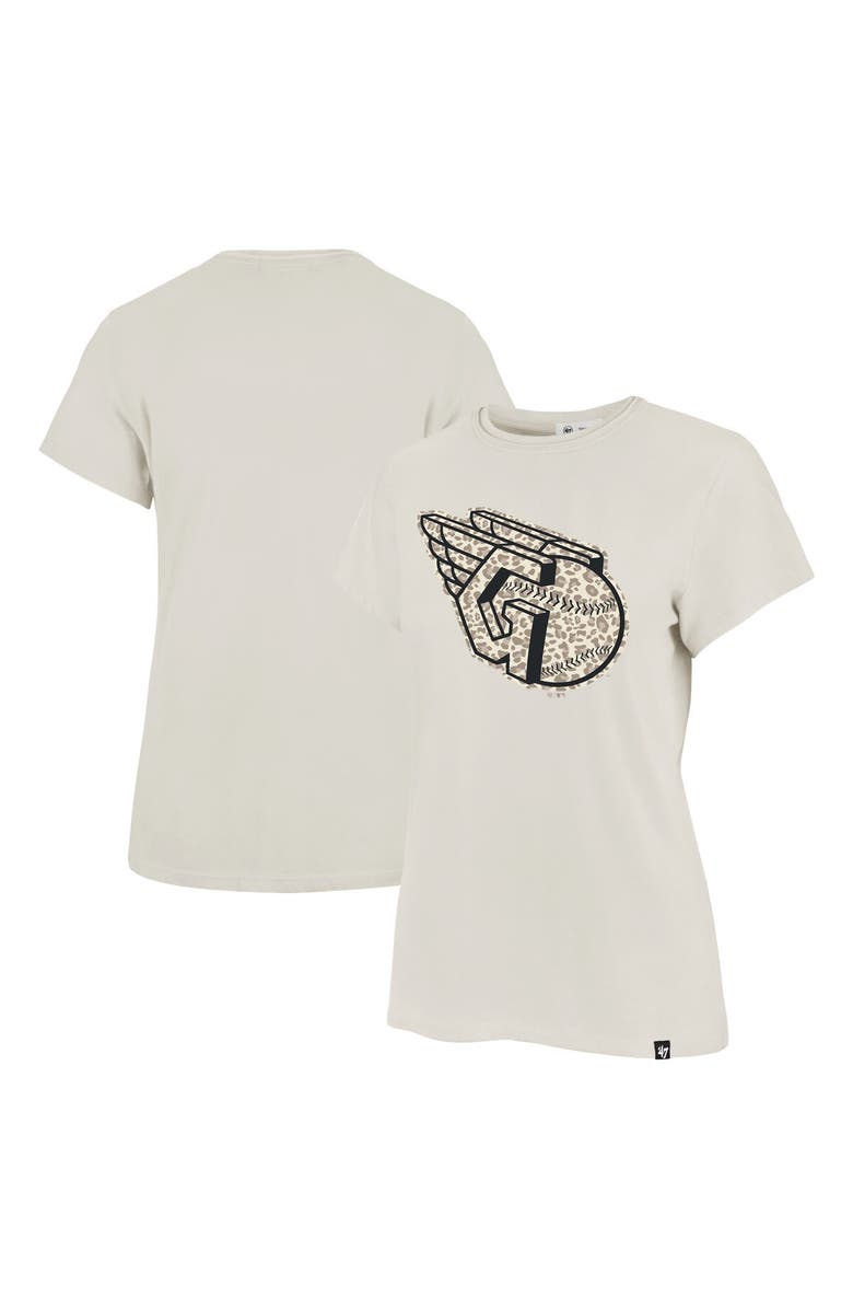 '47 Women's '47 Oatmeal Cleveland Guardians Imprint Frankie T-Shirt, Alternate, color, 