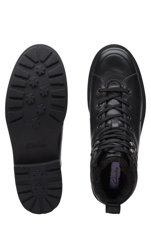 Clarks ® Orinoco 2 Faux Shearling Hiking Boot In Black