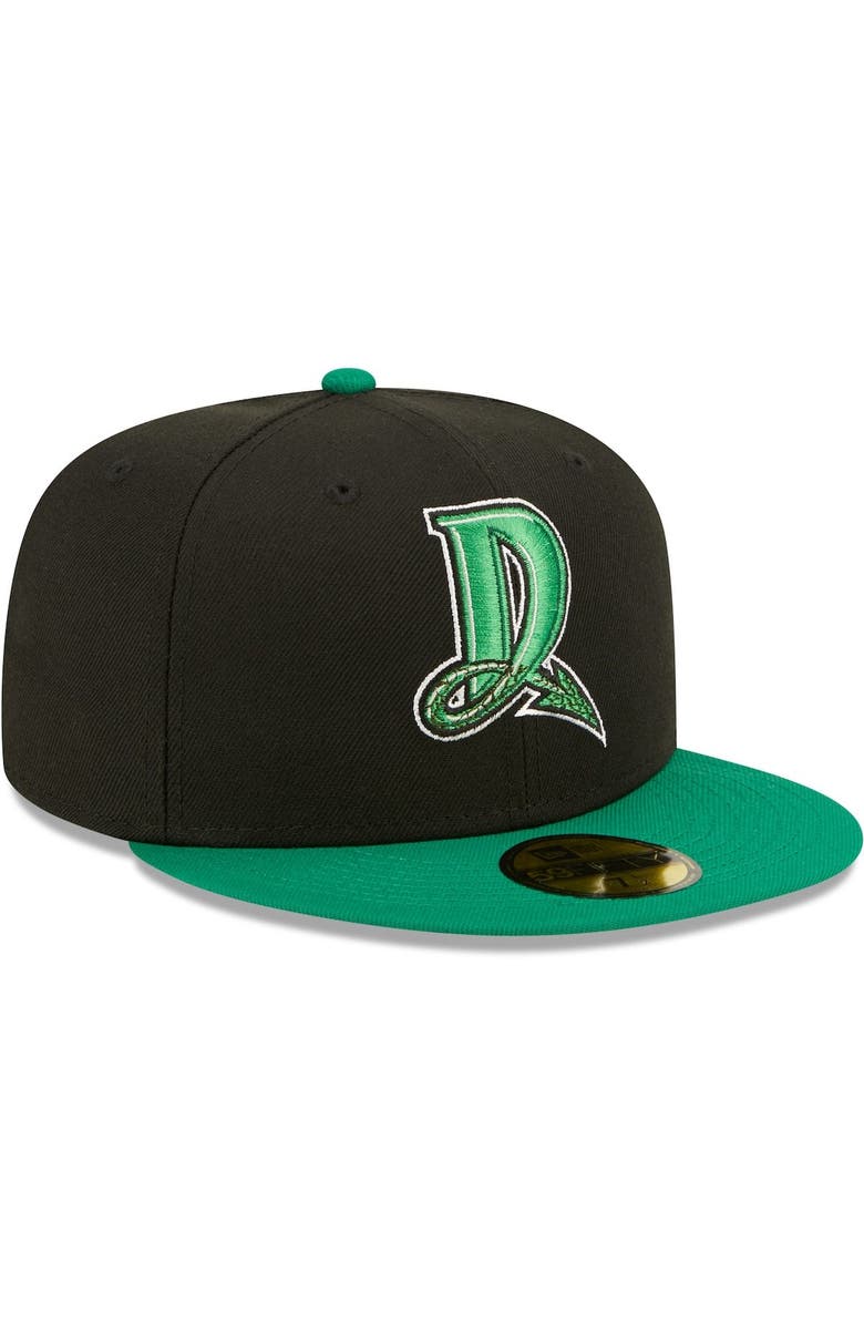 New Era Men's New Era Black Dayton Dragons Authentic Collection 59FIFTY Fitted Hat, Alternate, color, Black