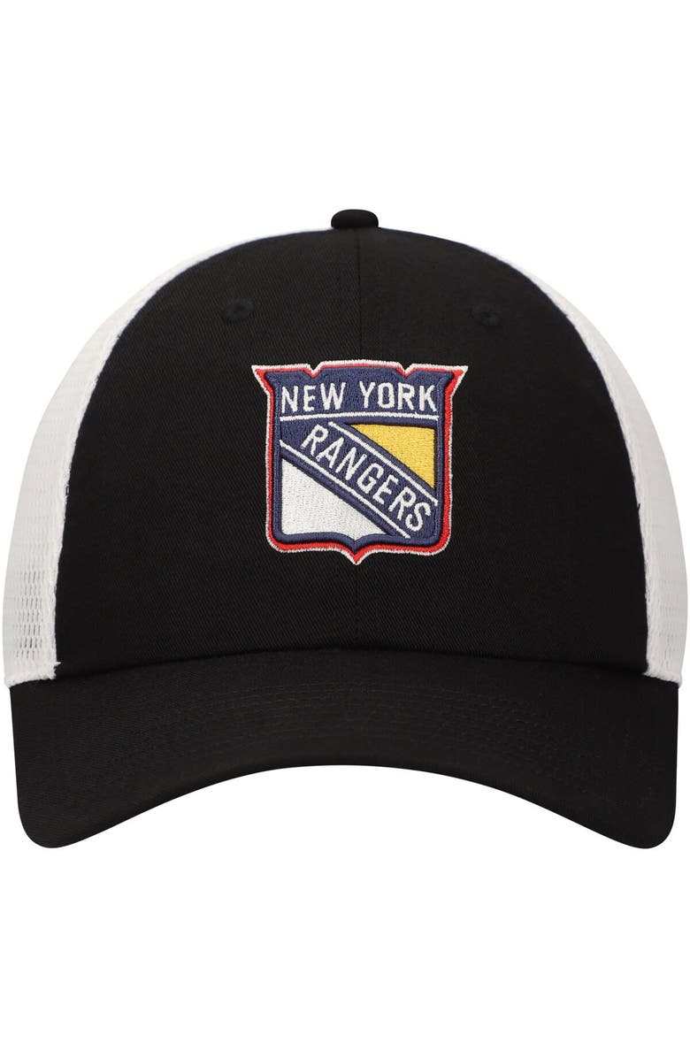 adidas Men's adidas Black New York Rangers Color Pop Trucker Adjustable Hat, Alternate, color, 