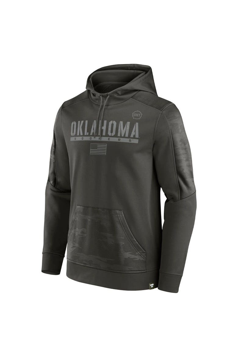 Men's Fanatics Branded Olive Oklahoma Sooners OHT Military Appreciation Guardian Pullover Hoodie, Alternate, color, Olive