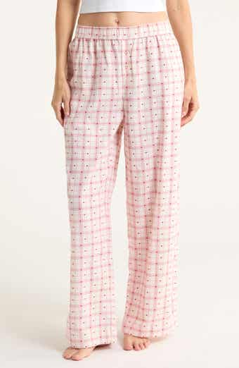 Print Flannel Boxer Pajama Pants