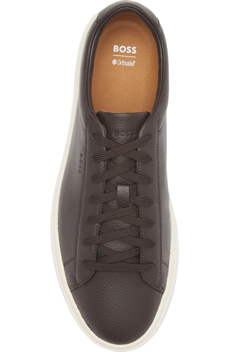 BOSS Kieran Low Top Sneaker, Alternate, color, Dark Brown