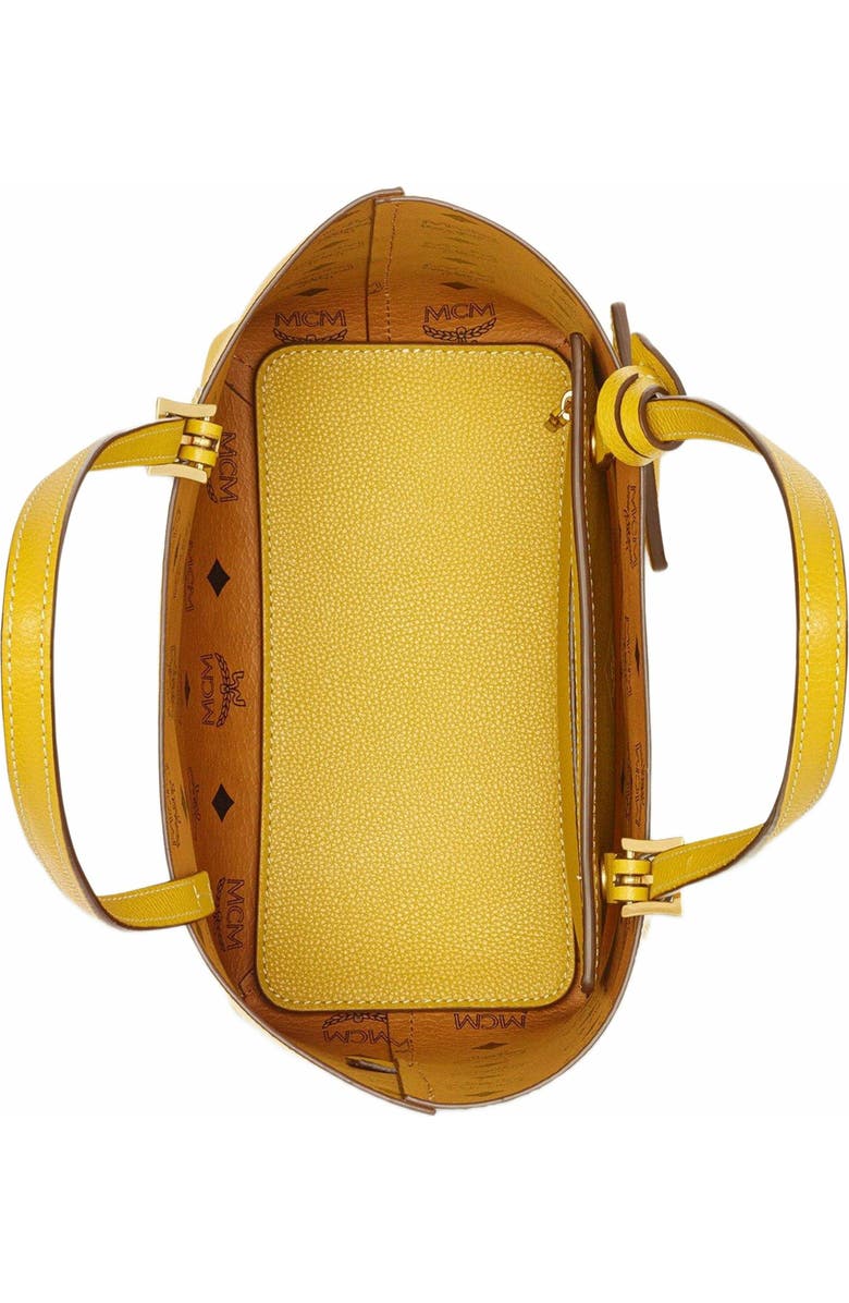 MCM Himmel Shopper in Embossed Logo Leather, Alternate, color,