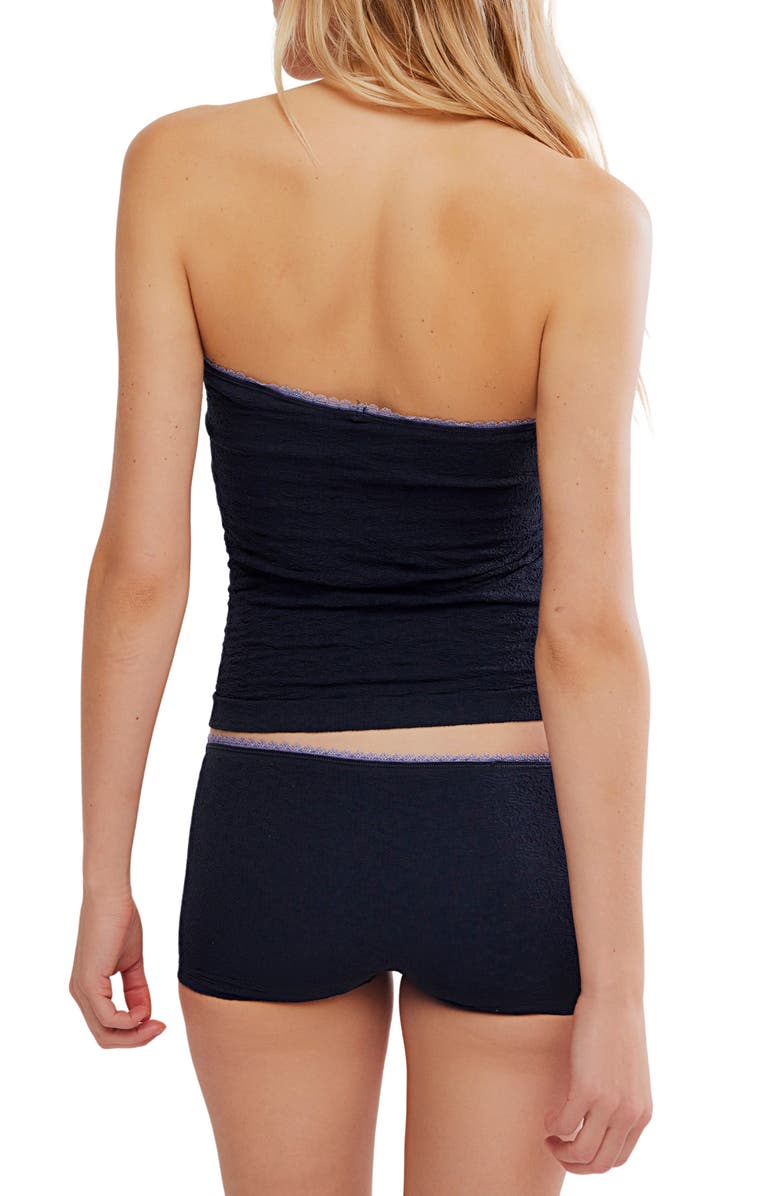 Free People Sweet Point Jacquard Tube Top, Alternate, color, Black Combo